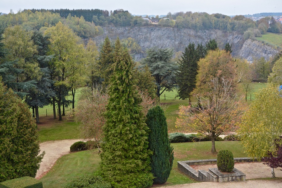 Vue verdoyante du haut du Mardasson