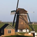 Moulin à vent typique sur l'Île de Texel
