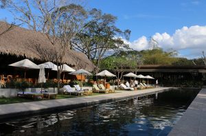 Piscine de l'hôtel El Mangroove, sur la côte Pacifique