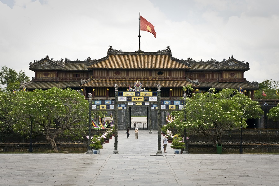 Palais impérial Jaune à Hué au centre du Vietnam