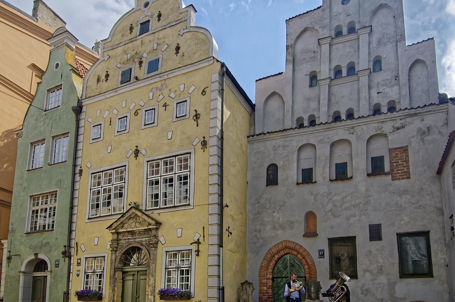 Riga, Les Trois Frères, ensemble de maison les plus anciennes de la ville