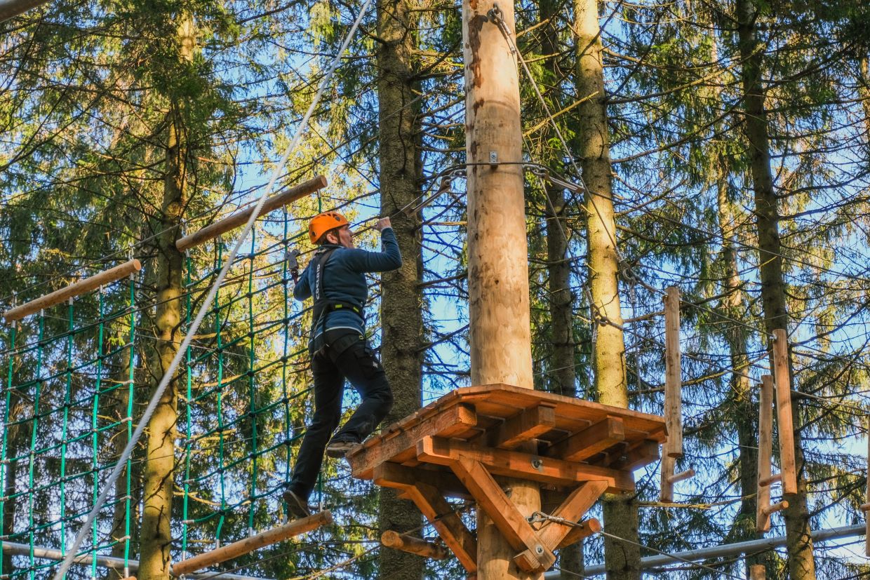 La Baraque de Fraiture, un espace sports et nature au point culminant de la Haute Ardenne.