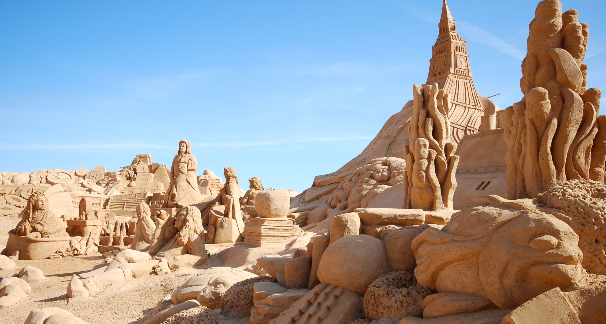Middelkerke: rond de wereld in zand