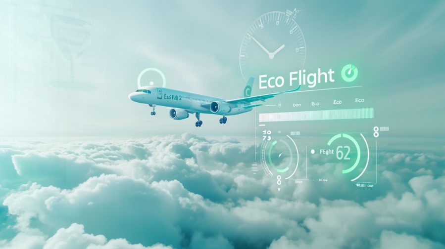 CO2 label flight