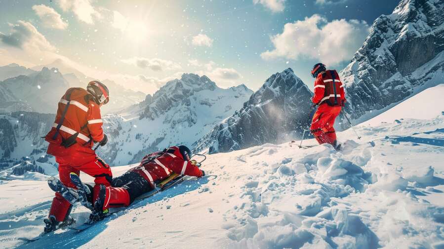 ski accident