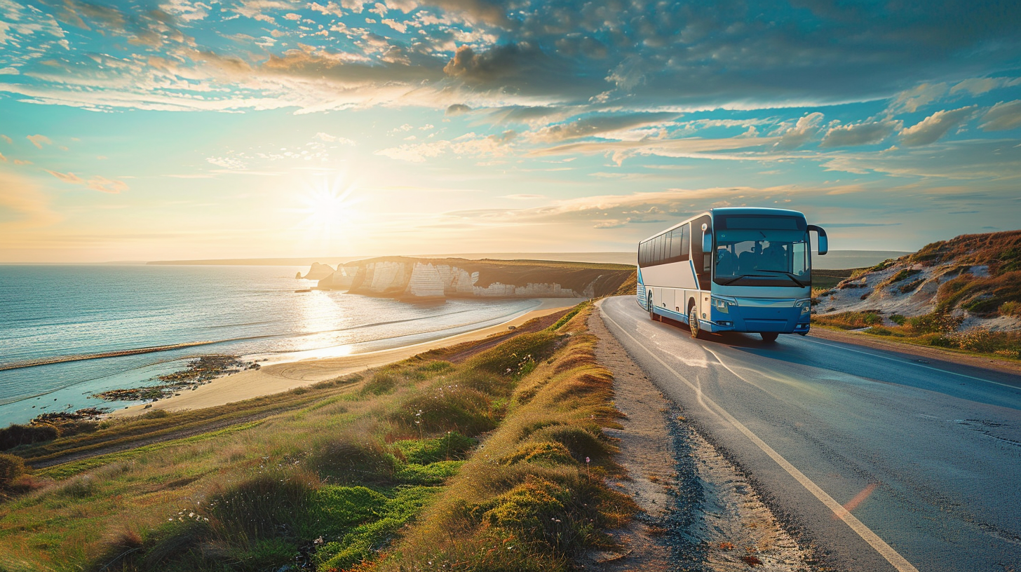 coach driving scenic roads