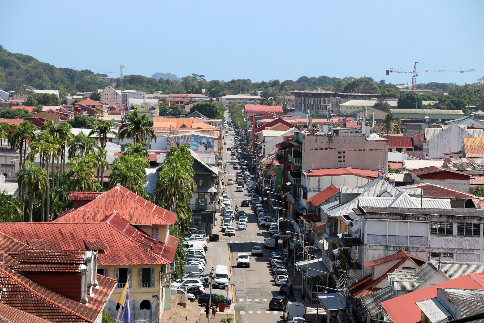 Vue sur le centre de Cayenne