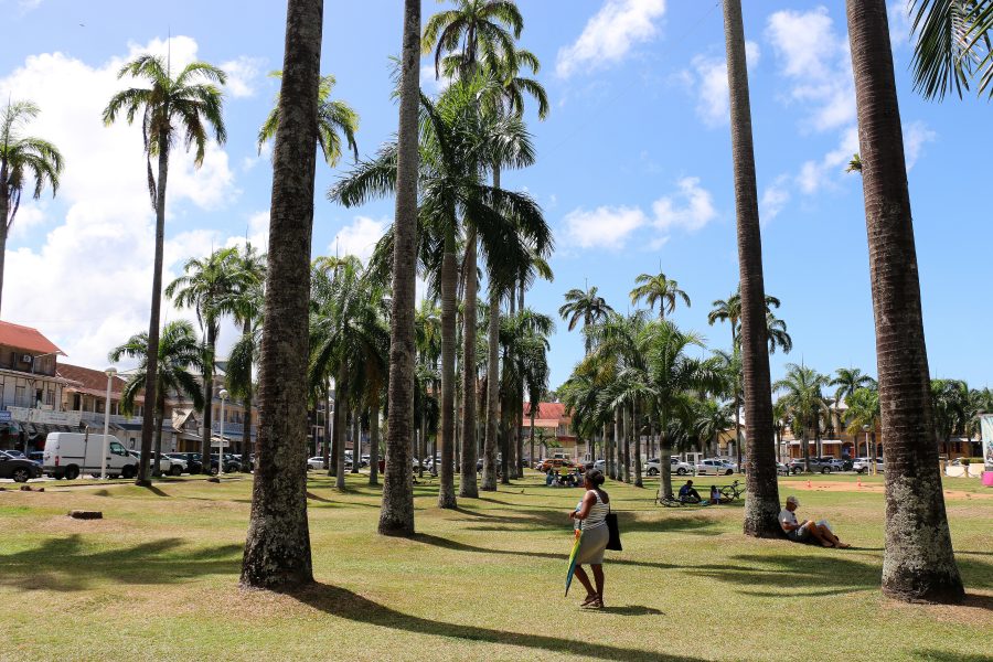 La place des Palmistes, au cœur de Cayenne
