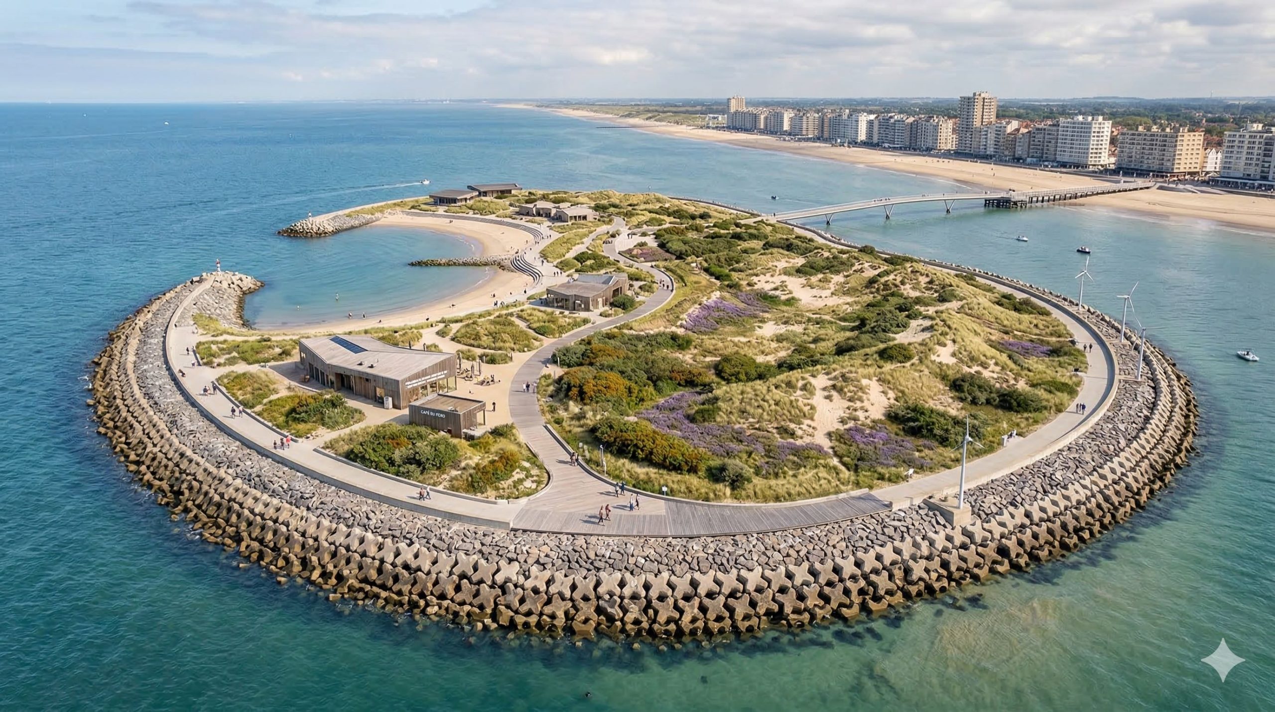 Knokke: een kunstmatig eiland… vlak voor de kust?