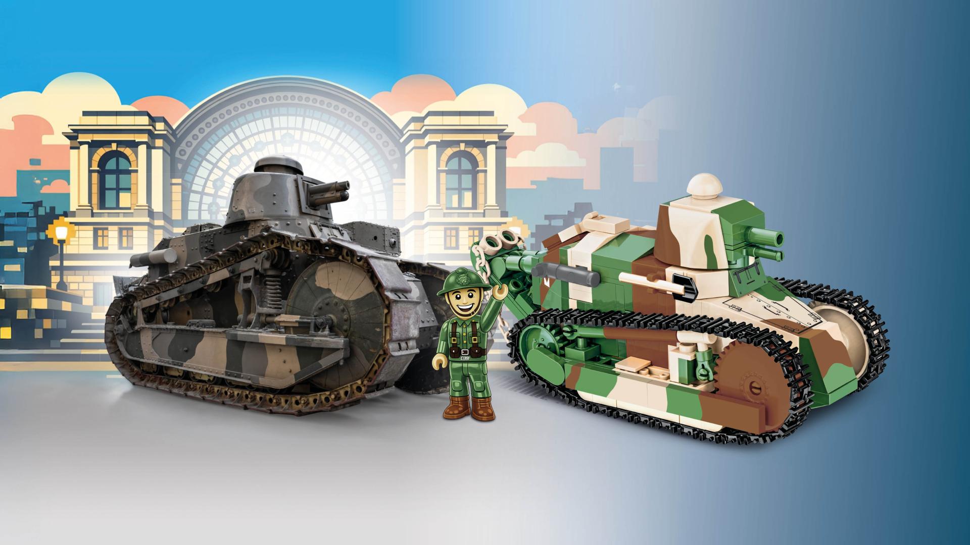 Tanks… uit blokjes veroveren Brussel: de expo voor jong en oud!